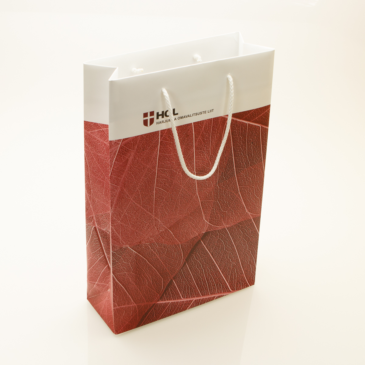 Paper bag for Union of Harju County Municipalities.