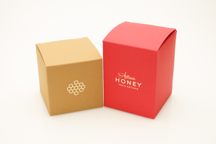 Förpackningar för Artisan Honey-produkter